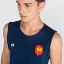 2018 France Men’s Rugby Training Singlet | Water-Repellent, Official Team Gear