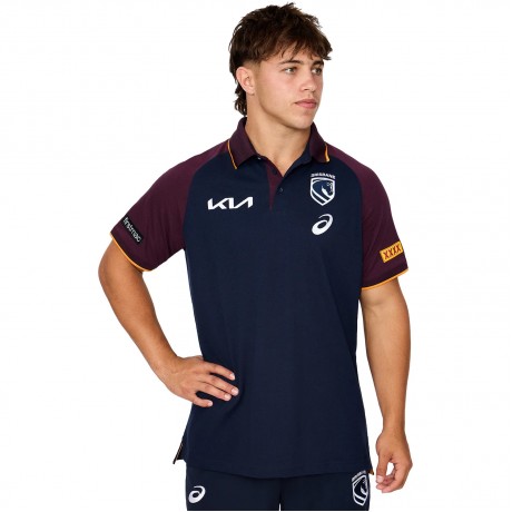 2026 Brisbane Broncos Team Polo Jersey - Mens