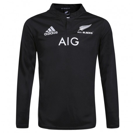 All Blacks 2023 Men's Long Sleeve Rugby Home Jersey