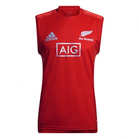 All Blacks Primeblue Performance Singlet Red 2021 | Eco Rugby Gear
