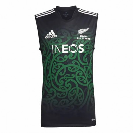 Maori All Blacks 2022 Training Singlet – Official Adidas Rugby Gear