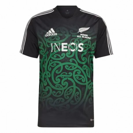 Maori All Blacks 2022 Mens Training Jersey – Adidas Official Rugby Top