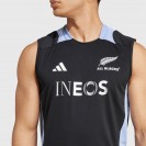 All Blacks 2024 Mens Black Singlet – Slim Fit & Moisture-Wicking