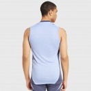 All Blacks 2024 Mens Blue Singlet - Official Training Singlet with AEROREADY Technology