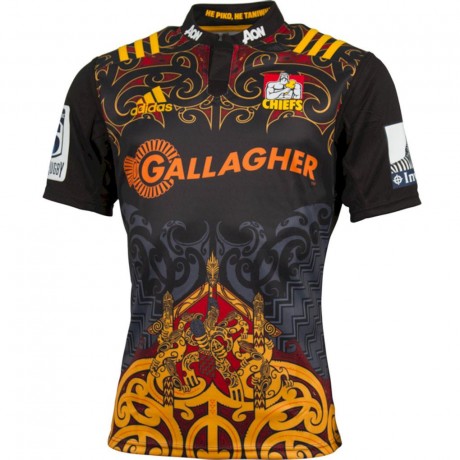Gallagher Chiefs Super Rugby 2016–17 Men’s Home Jersey - Premium Maori Heritage & Climalite Fabric