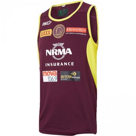 Brisbane Broncos 2018 Training Singlet – Lightweight & Official