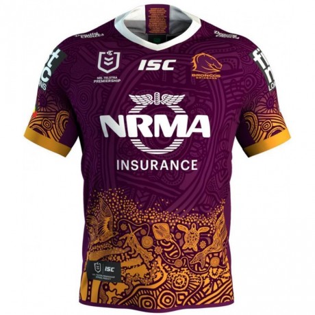 Brisbane Broncos 2019 Men's Indigenous Jersey – Official NRL Edition