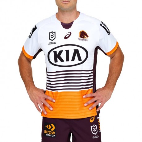 Brisbane Broncos Men's Away Rugby Jersey 2021 | Lightweight NRL Jersey