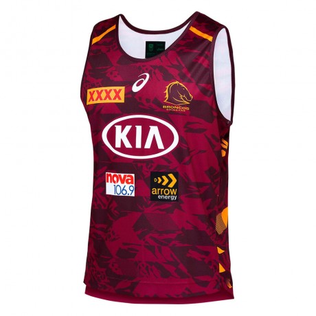 Brisbane Broncos Training Singlet 2021 – Breathable Rugby Wear