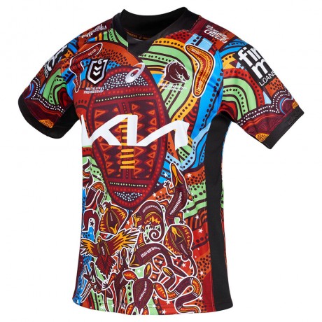 Brisbane Broncos Indigenous Rugby Jersey 2022 – Official NRL Edition
