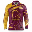 Brisbane Broncos Mens Fishfinder Fishing Rugby Shirt 2022 – Stay Cool & Support Your Team