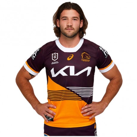 Brisbane Broncos Mens Home Rugby Jersey 2023 – Official NRL Jersey