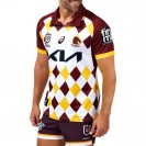 Maillot Rugby Homme Héritage Brisbane Broncos 2024 – Style Rétro & Éco-Responsable