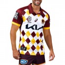 Maillot Rugby Homme Héritage Brisbane Broncos 2024 – Style Rétro & Éco-Responsable