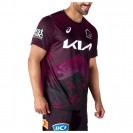 Brisbane Broncos 2024 Training Tee | Official ASICS Rugby Shirt
