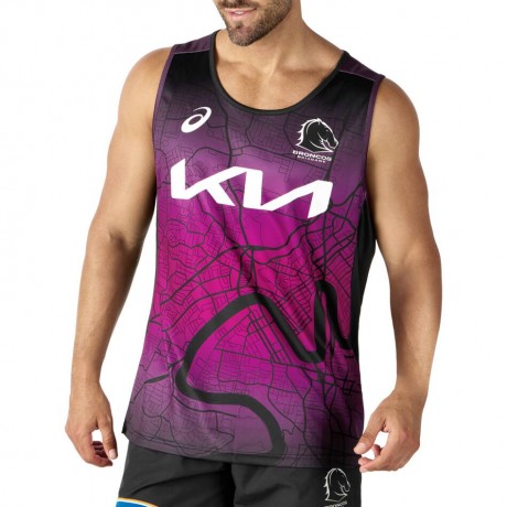 Brisbane Broncos Training Rugby Singlet 2024 | Official NRL Licensed Gear