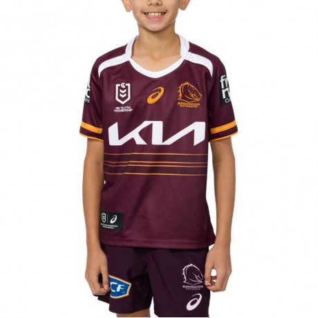 2025 Brisbane Broncos Kids Home Jersey – Official NRL Youth Kit