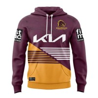 Sweat à Capuche Rugby Homme Équipe Brisbane Broncos 2024