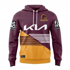 Sweat à Capuche Rugby Homme Équipe Brisbane Broncos 2024