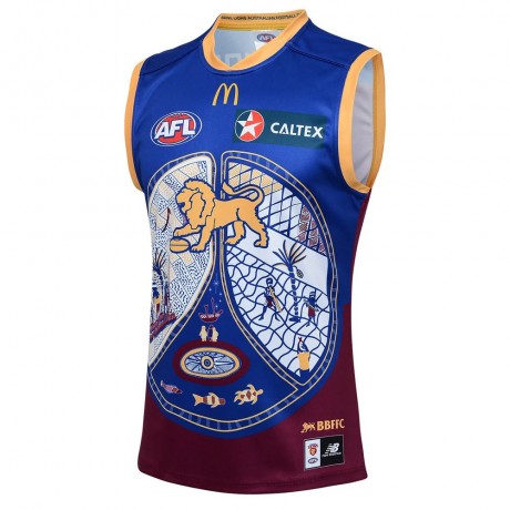 Brisbane Lions 2024 Indigenous Guernsey | AFL Official Fan Gear