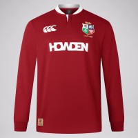 Maillot Rugby Rouge Manches Longues British And Irish Lions 2025