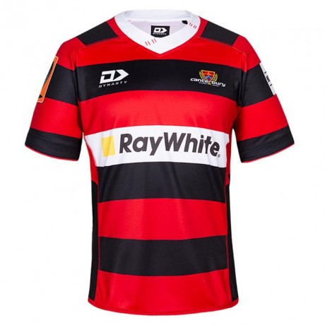 Canterbury Home Rugby Jersey 2020 – Classic Black & Red Design