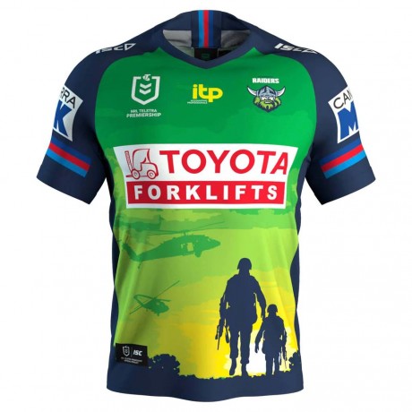 Canberra Raiders Anzac Jersey 2022 – Official Tribute Rugby Shirt