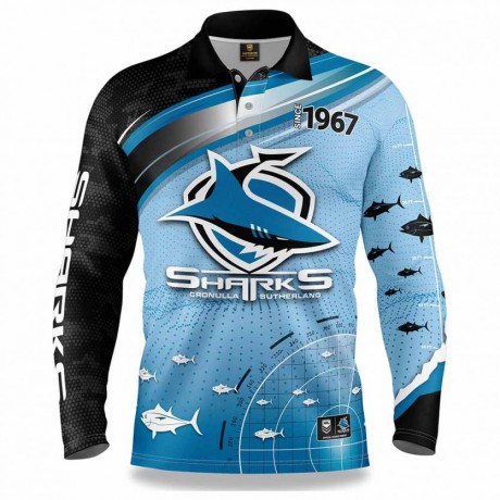 Cronulla Sharks Fishing Shirt 2022 – Official NRL Fan Gear
