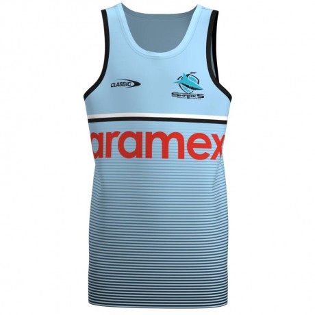 Cronulla-Sutherland Sharks Training Singlet 2023 | Official Rugby Training Top