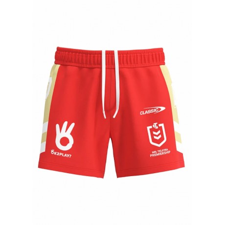 Dolphins Men's Home Rugby Shorts 2023 – Official NRL Shorts