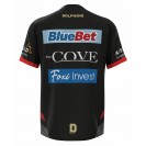 Dolphins Black Training Rugby Jersey 2023 – Official NRL Kit