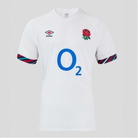 England Home Rugby Jersey 2024 – V‑Neck, Stripes & Crest
