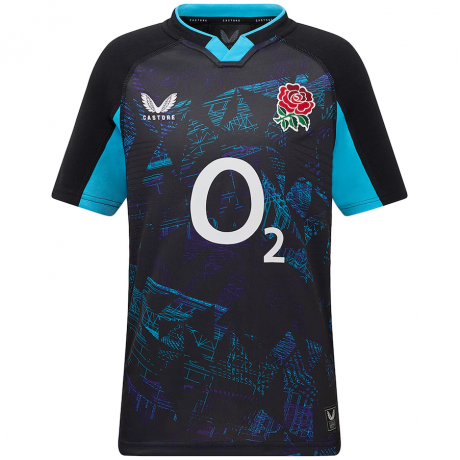 2025/26 England Rugby Men's Alternate Jersey – Black Replica Shirt