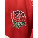 England Rugby 2025 Warm-Up Jersey – Red Short Sleeve Shirt with Rose Crest