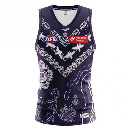 Fremantle Dockers 2023 Mens Indigenous Guernsey - Official AFL Jersey