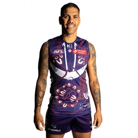 Fremantle Dockers 2024 Mens Indigenous Guernsey - Official Replica Jersey