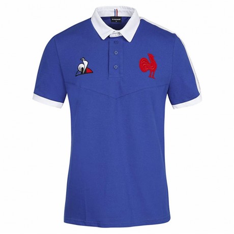 Le coq Sportif FFR Men's Polo Rugby Shirt 2021