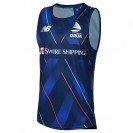 Fiji Drua Men's Blue Training Rugby Singlet 2025 – Lightweight & Breathable