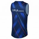 Fiji Drua Men's Blue Training Rugby Singlet 2025 – Lightweight & Breathable