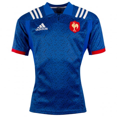 2018 France Home Rugby Jersey | Official Adidas Replica for Men