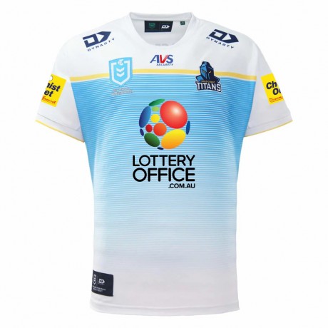 Gold Coast Titans Men's Away Rugby Jersey 2024 – Official EcoTek NRL Replica