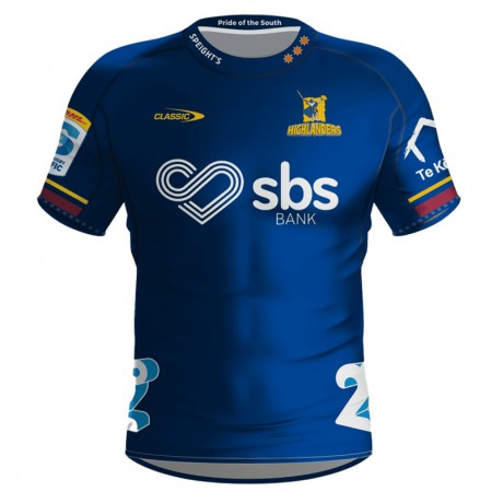 Highlanders Home Rugby Jersey 2024 – Official Super Rugby