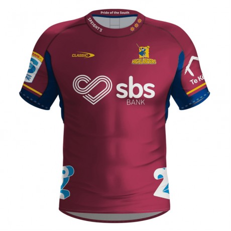 Highlanders Mens Away Rugby Jersey 2024 – Official Super Rugby Replica