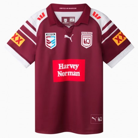 Harvey Norman QLD Maroons Mens Rugby Jersey 2025 – Official Rugby Gear