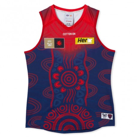 Melbourne Demons Indigenous Guernsey 2023 – AFLW Men's Jersey