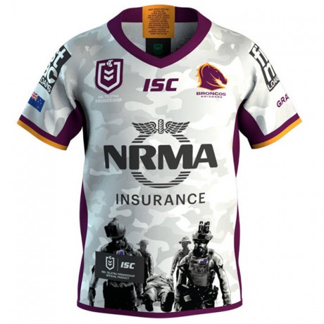 Brisbane Broncos 2019 ANZAC Jersey – Official NRL Tribute