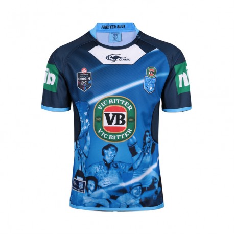 NSW Blues State Of Origin 2016 Men's 'True Blue' Captains Jersey