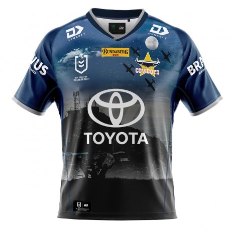 North Queensland Cowboys Defence Jersey 2022 – ANZAC Round Official