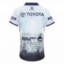 North Queensland Cowboys Men's Defence Rugby Jersey 2025 – Eco-Friendly ANZAC Tribute Jersey
