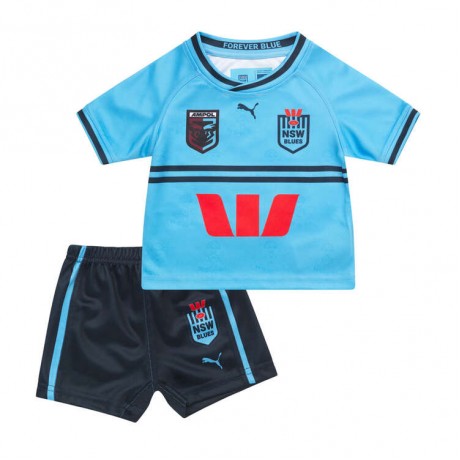 NSW Blues Kids Home Rugby Kit 2023 – Official NRL Jersey & Shorts